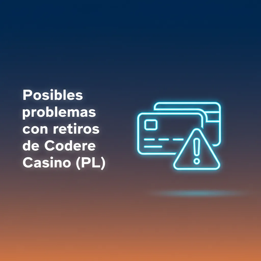 Problemas comunes de retiro en Codere Casino: KYC, datos bancarios, método, límites, bono, seguridad y rechazos.