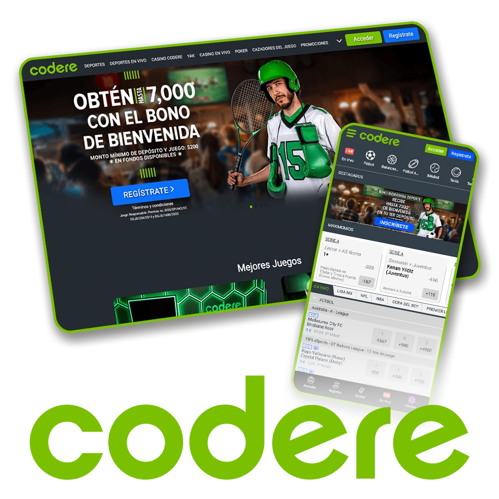 Empieza a jugar en Codere y descubre todos los juegos.