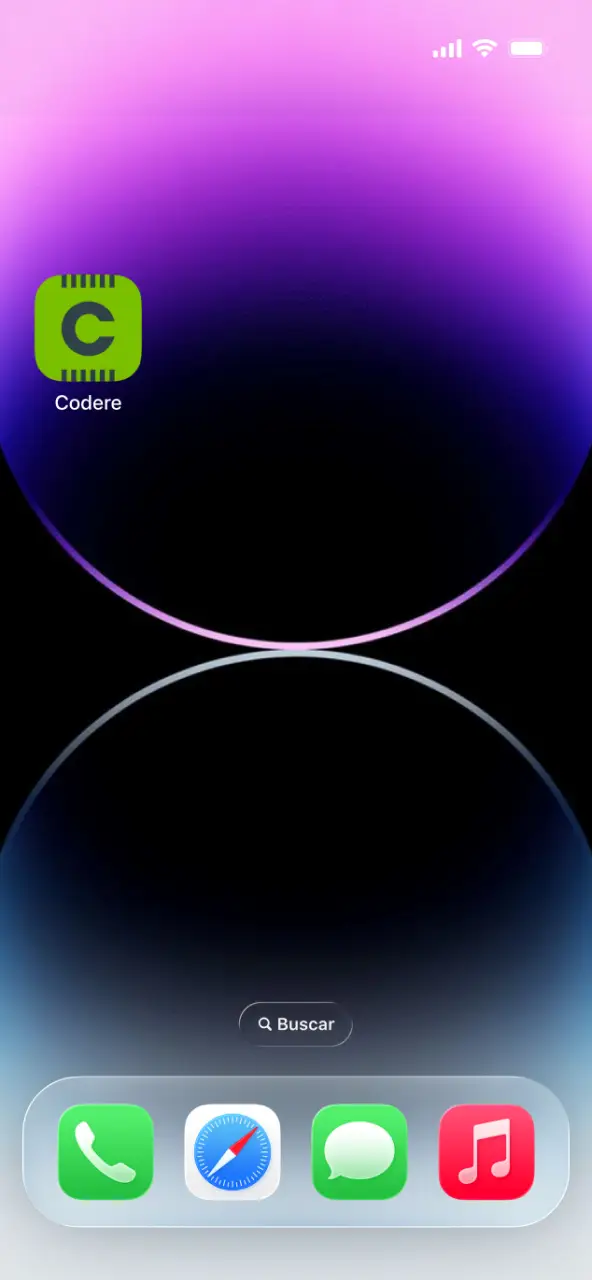 Abre el ícono en tu dispositivo y comienza a explorar el catálogo completo de Codere casino.