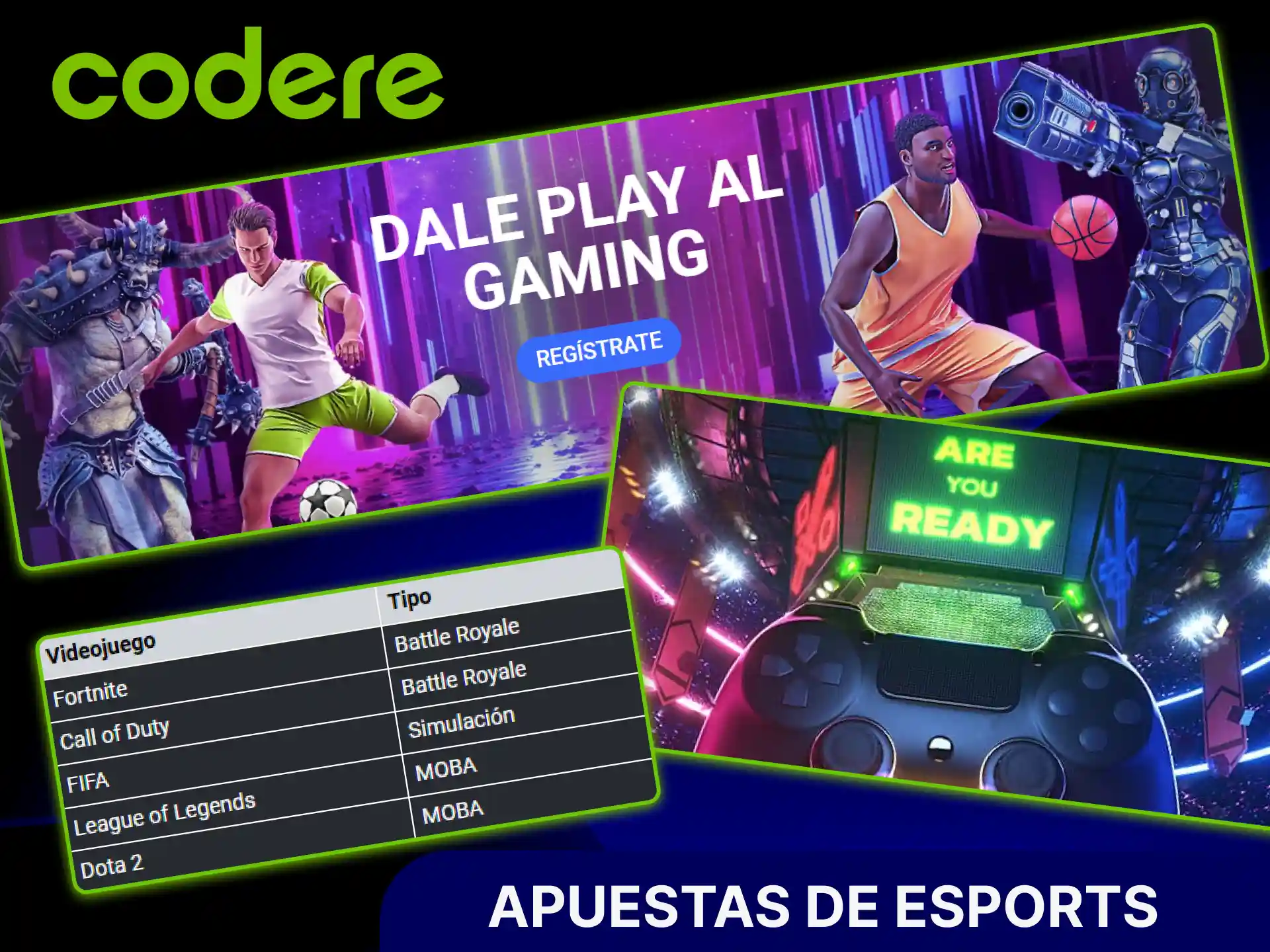 Disfruta de las mejores opciones en apuestas de eSports en Codere casino y apoya a tus equipos favoritos en México.